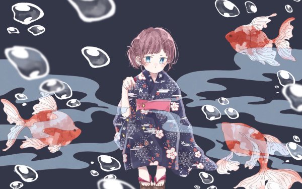 Anime Original Fish HD Wallpaper | Background Image