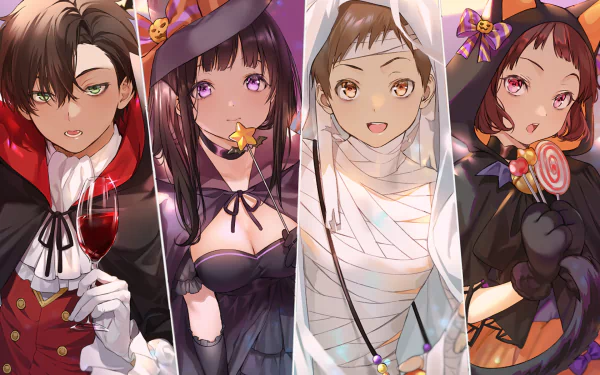 Mayaka Ibara Hōtarō Oreki Eru Chitanda Satoshi Fukube Anime Hyouka HD Desktop Wallpaper | Background Image