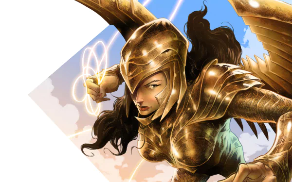 DC Comics Wonder Woman movie Wonder Woman 1984 gold armor HD Desktop Wallpaper | Background Image
