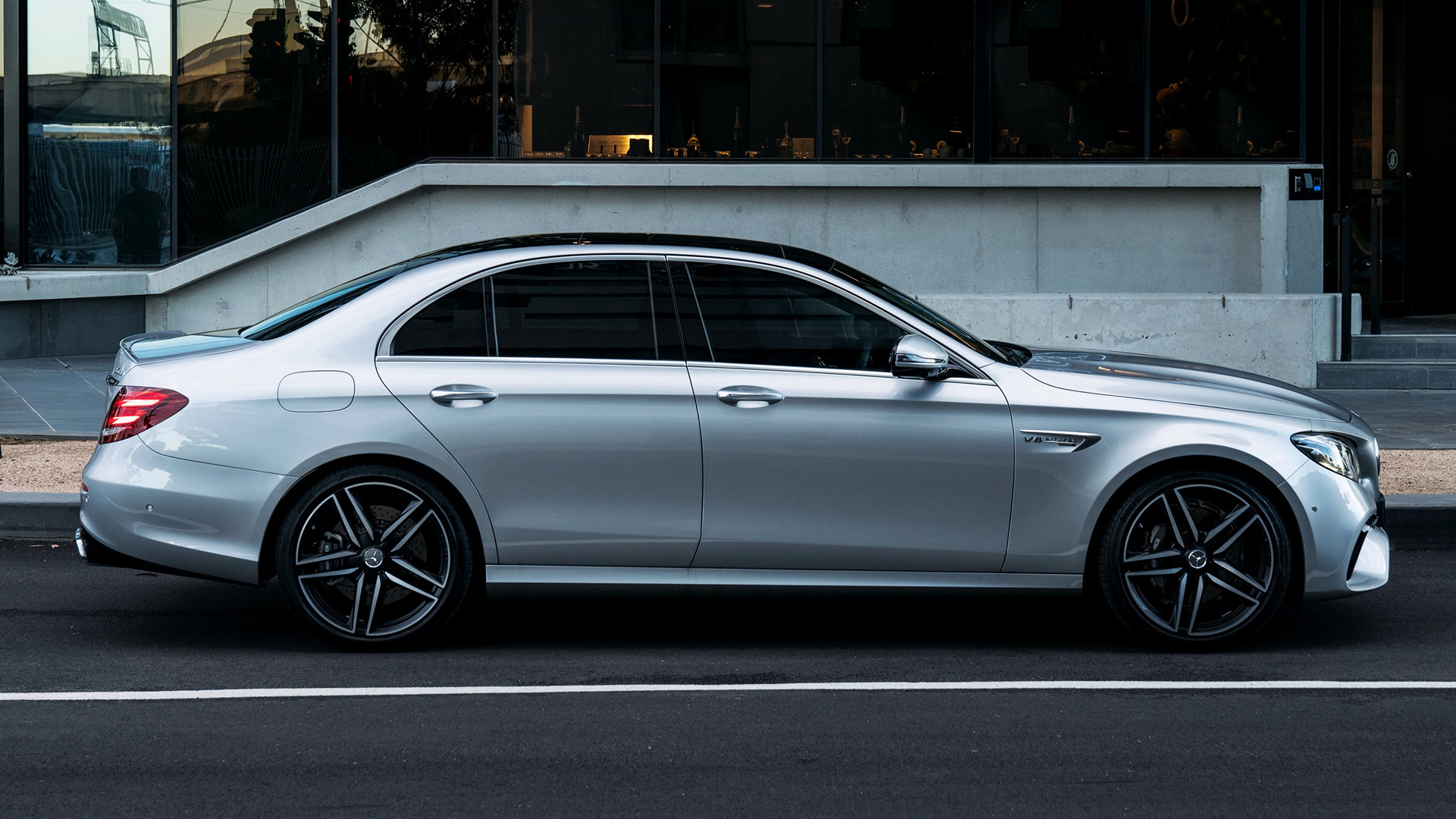 Download Car Silver Car Sedan Vehicle Mercedes-AMG E 63 HD Wallpaper