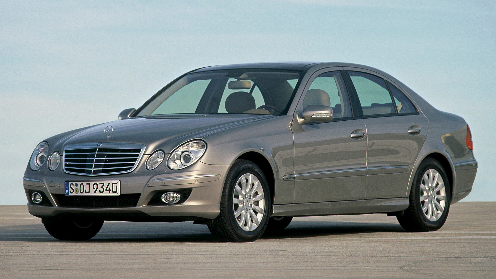 Download Car Silver Car Sedan Vehicle Mercedes-Benz E 350 HD Wallpaper