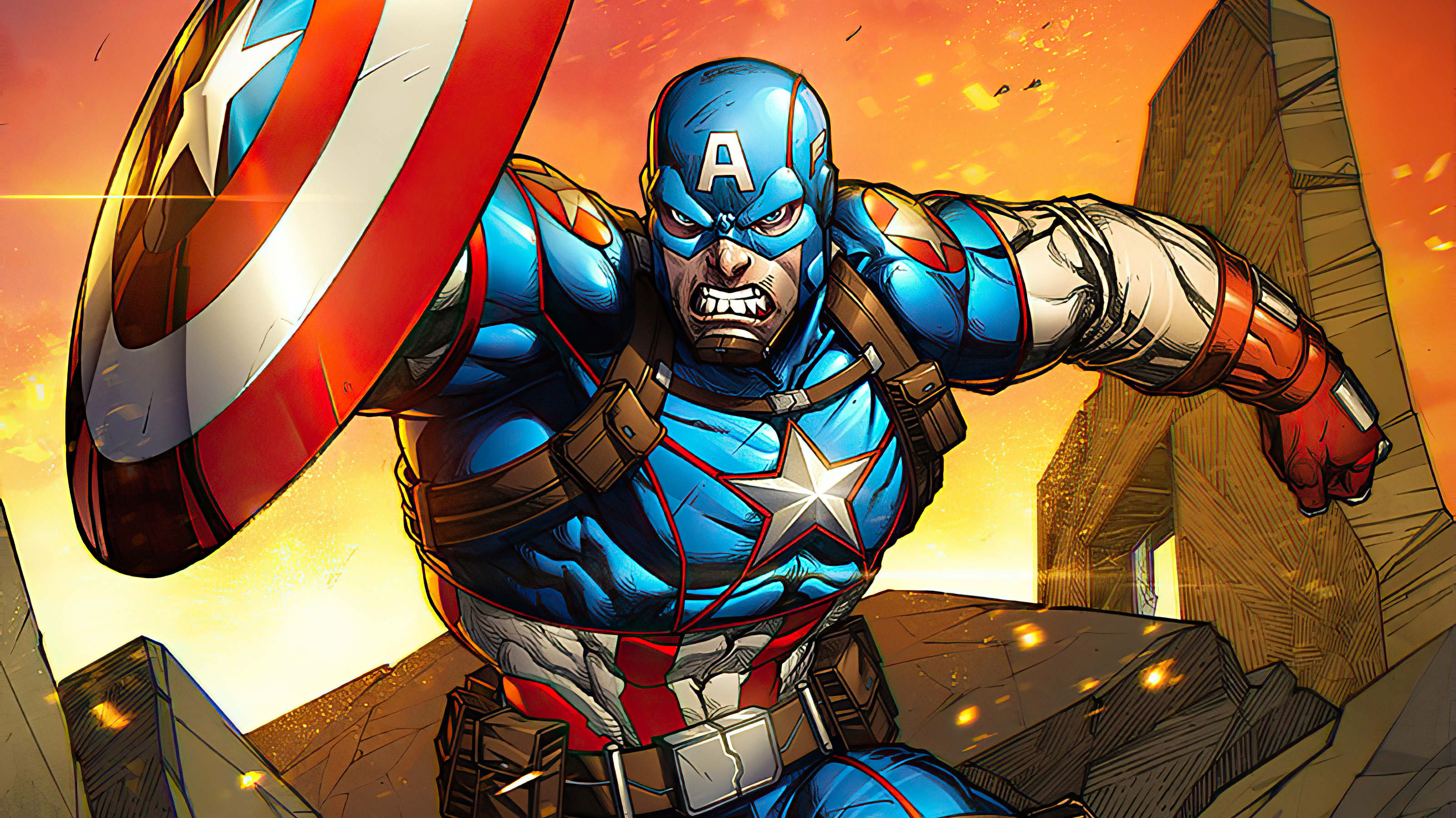Captain America HD Wallpaper by Álvaro Jiménez