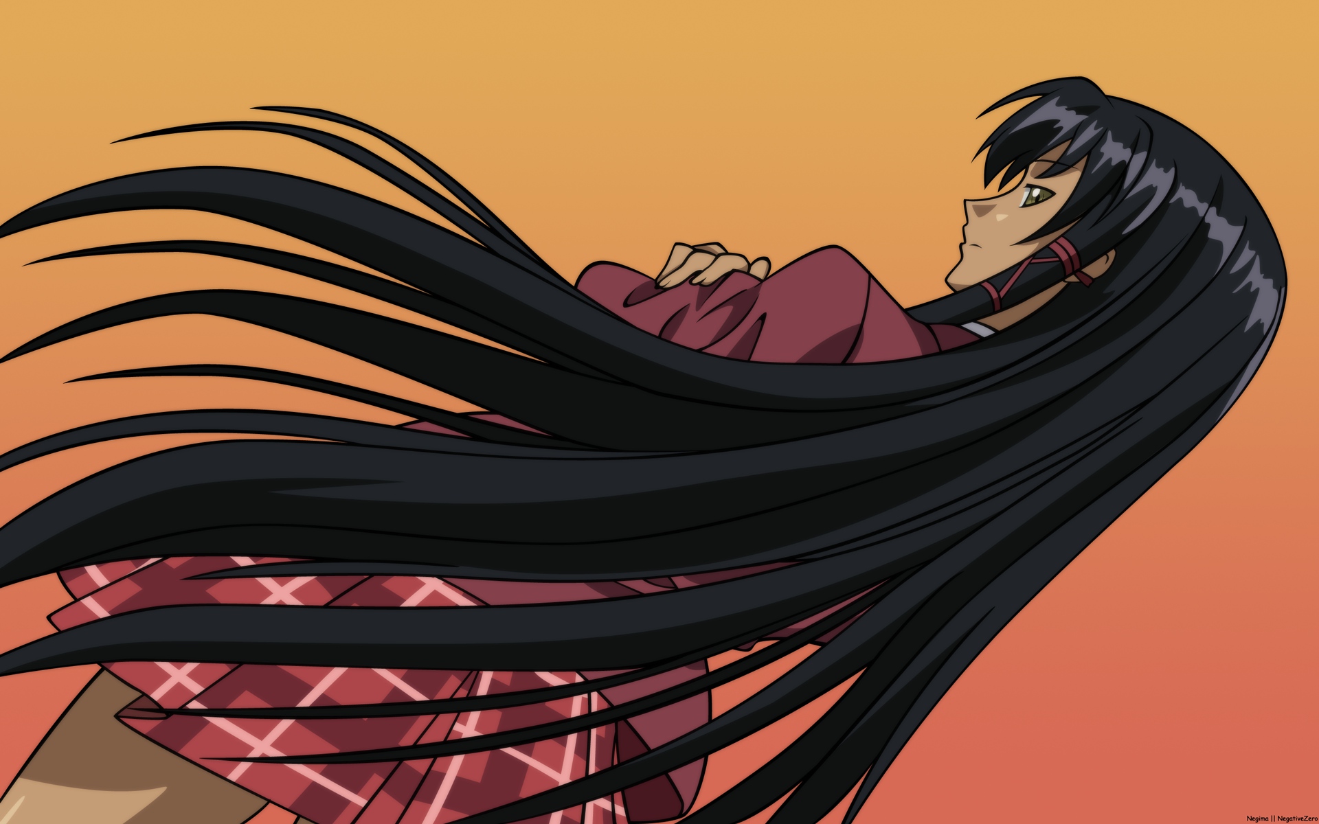 Anime school scene with characters from School Rumble