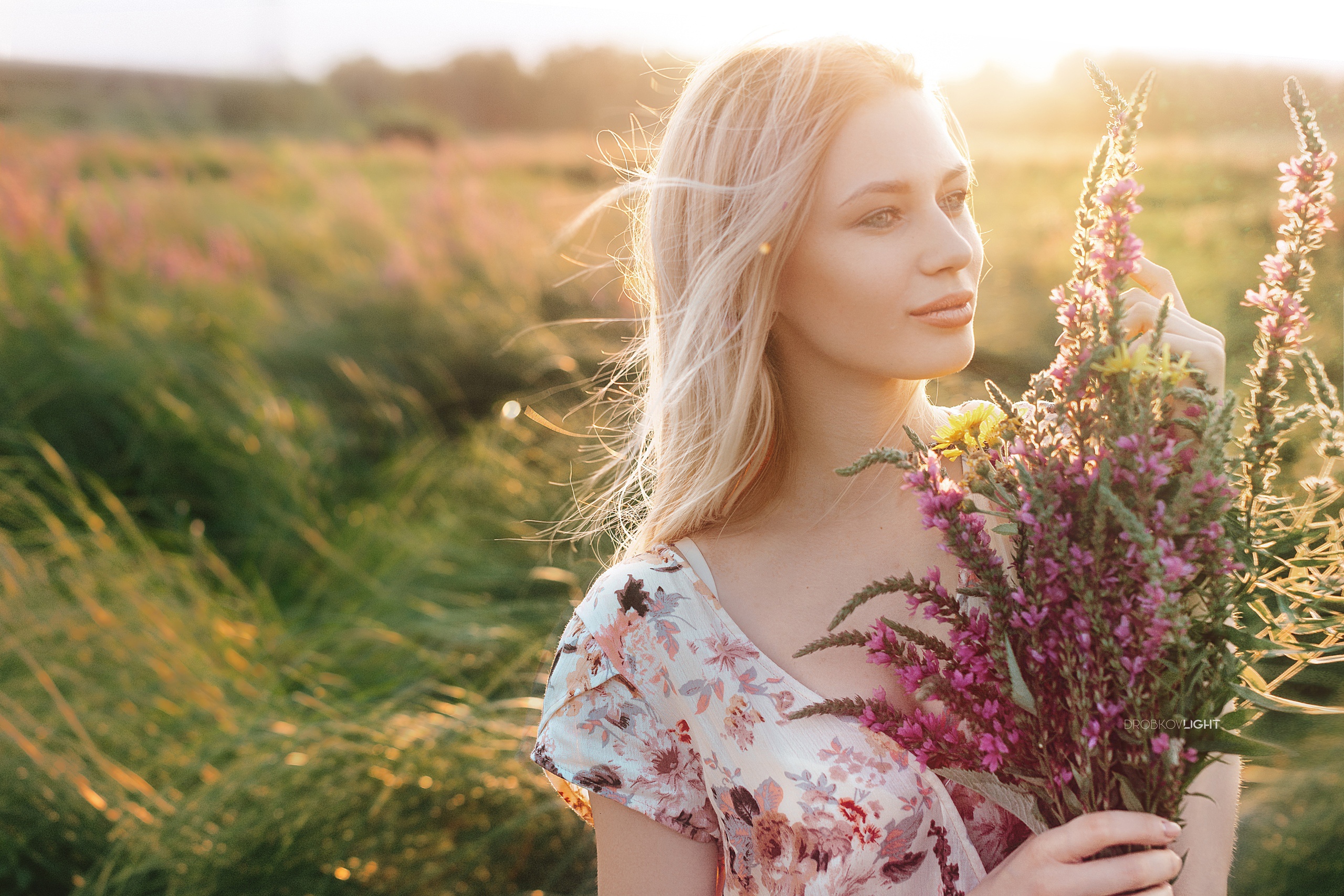 Download Model Bouquet Hair Flower Summer Zoya Kuznetsova Woman Mood HD ...