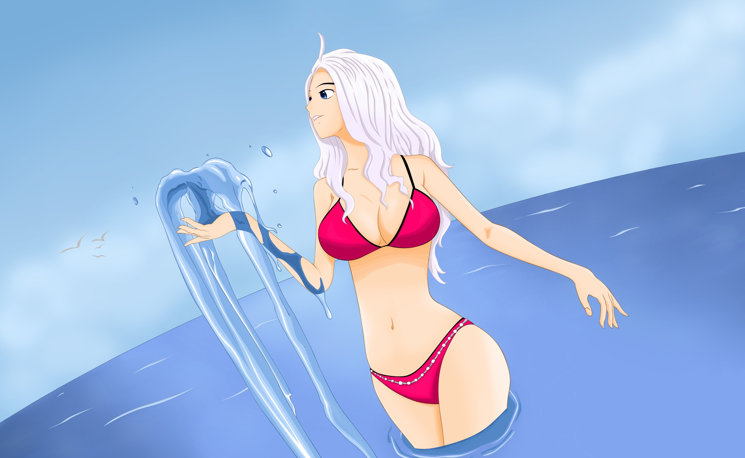 Mirajane Strauss from Fairy Tail - Anime desktop wallpaper by Shimazaki
