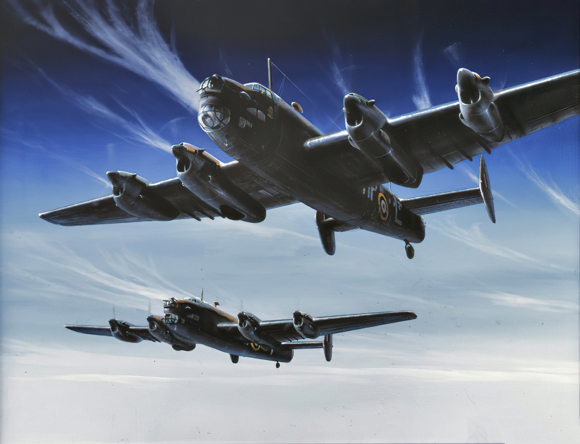 Military Handley Page Halifax HD Wallpaper | Background Image