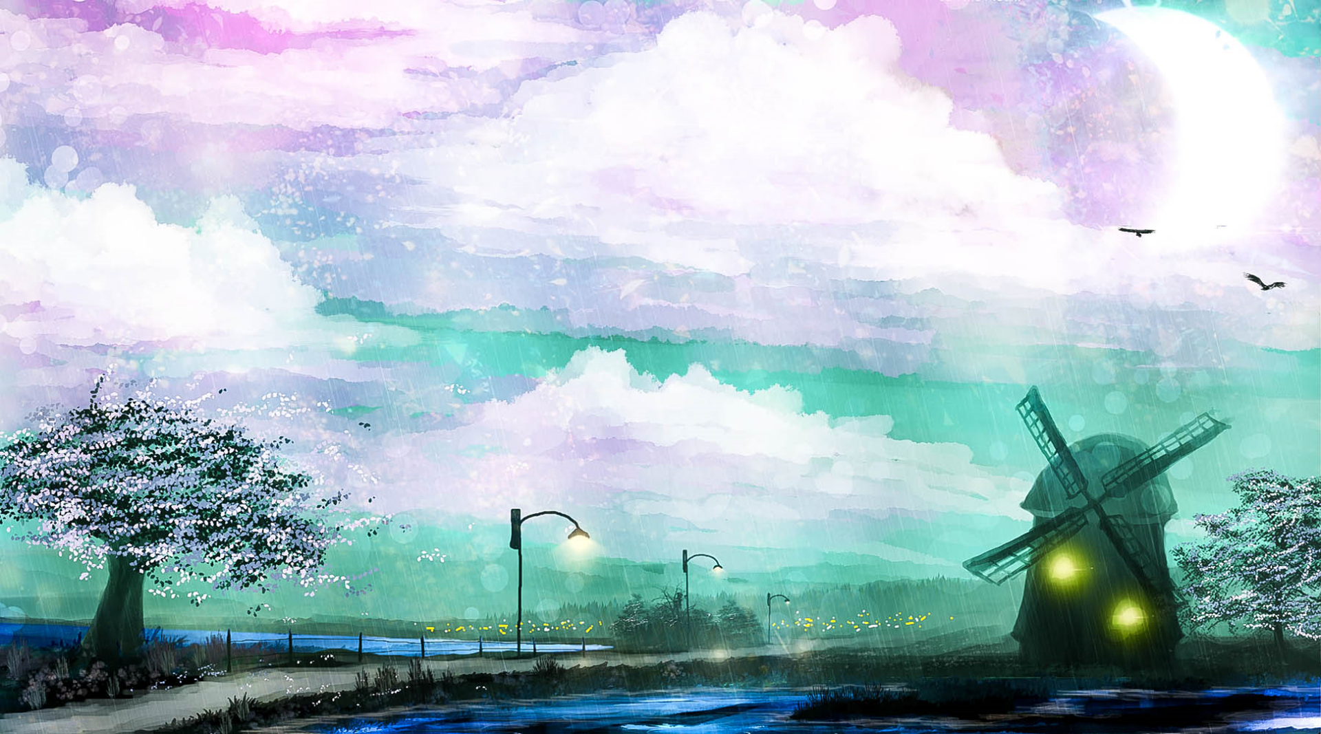 Download Anime Landscape Anime Landscape HD Wallpaper by Akyuun