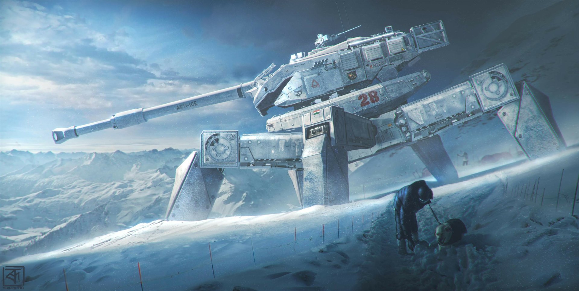 Download Futuristic Sci Fi Robot HD Wallpaper by RUPAM RAAJ R.