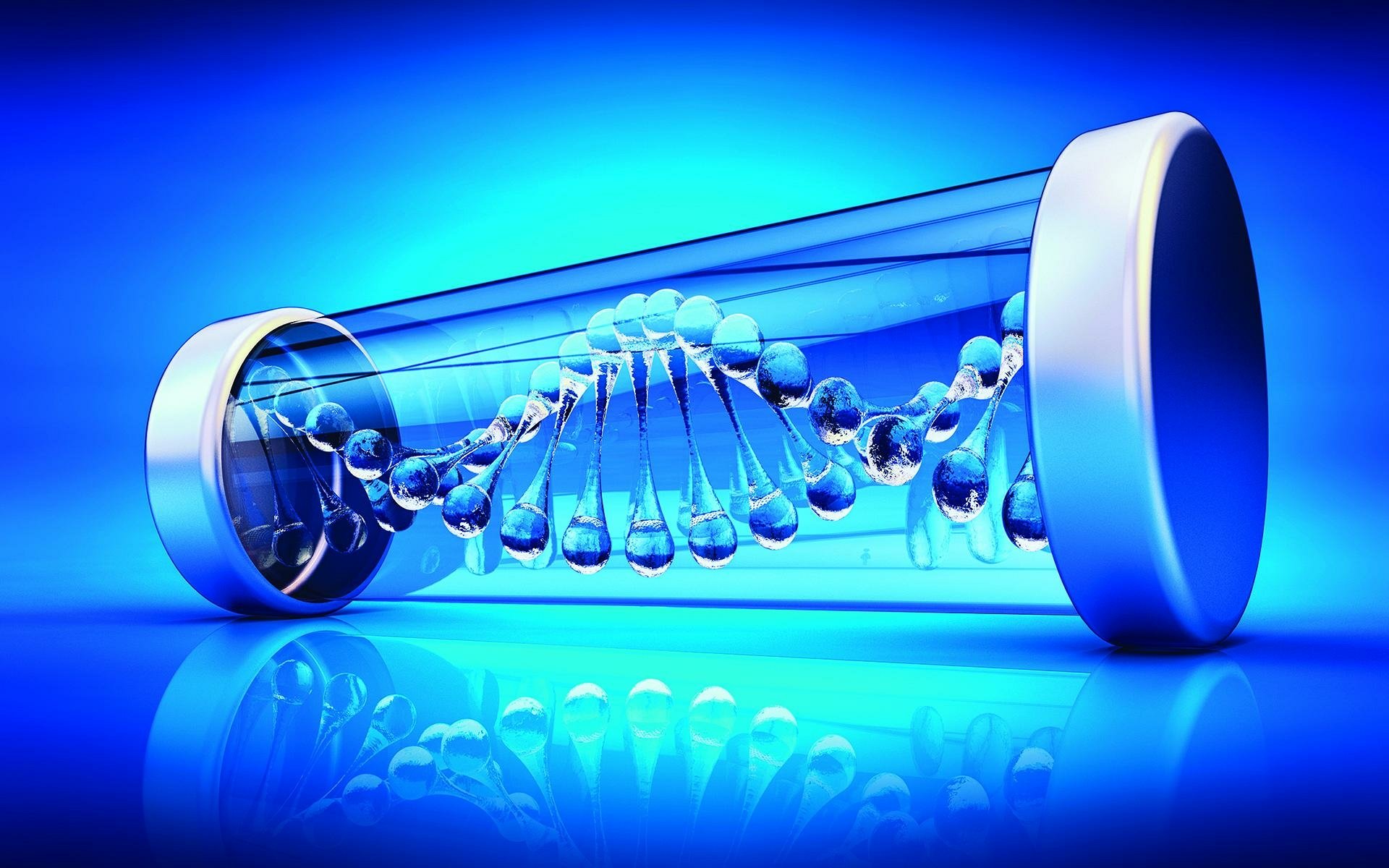 Download 3D Artistic DNA Structure HD Wallpaper