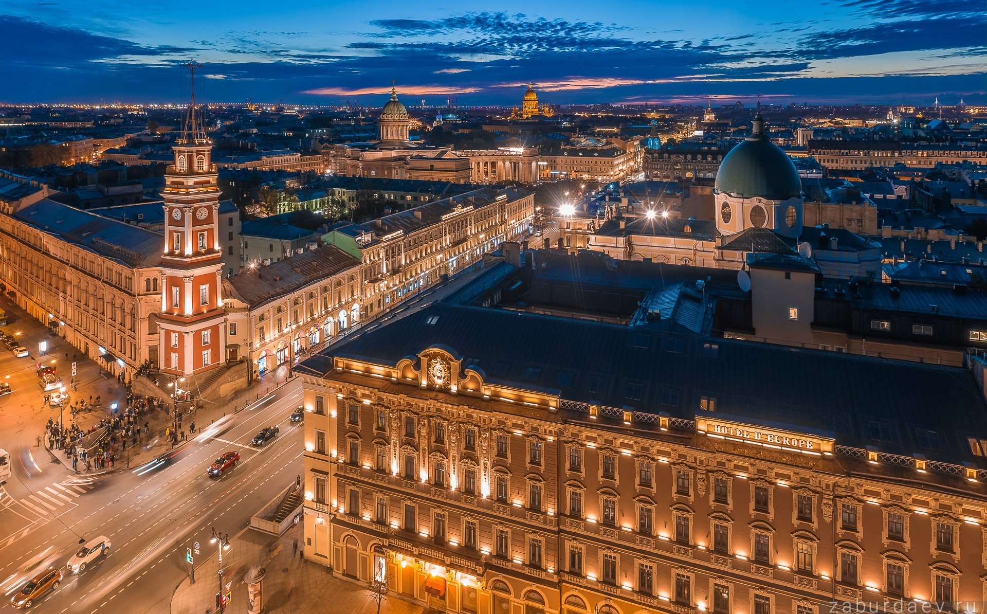 Download Night Architecture Russia Building Man Made Saint Petersburg HD Wallpaper by Stanislav Zaburdaev