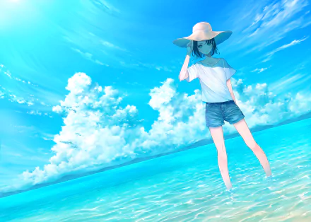 shorts hat Anime Original HD Desktop Wallpaper | Background Image