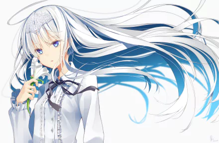 long hair Anime Original HD Desktop Wallpaper | Background Image