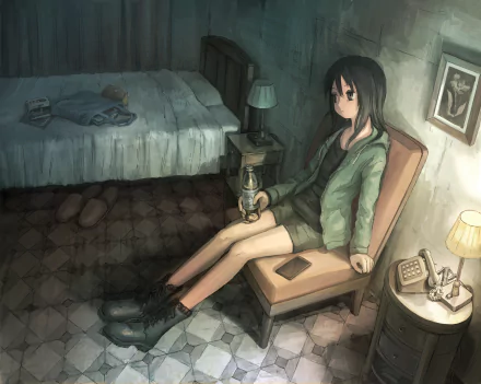 bedroom shorts Anime Original HD Desktop Wallpaper | Background Image