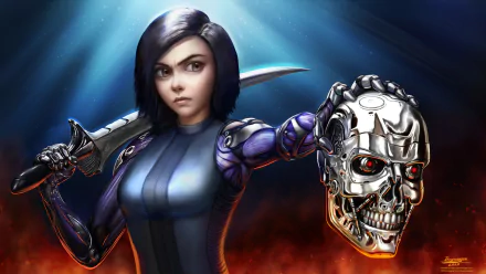  Alita Destroys Terminator