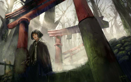 torii Girls & Guns fantasy woman warrior HD Desktop Wallpaper | Background Image