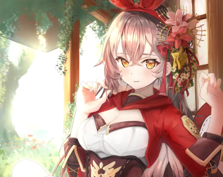 Amber (Genshin Impact) video game Genshin Impact HD Desktop Wallpaper | Background Image