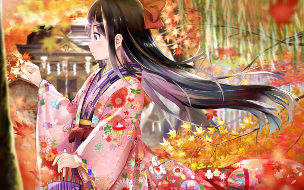 long hair Anime Original HD Desktop Wallpaper | Background Image