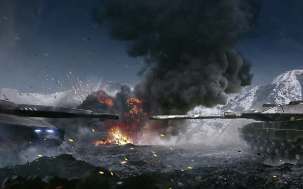 PL-01 Leopard 2 tank video game Armored Warfare HD Desktop Wallpaper | Background Image