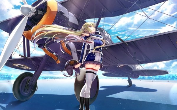 Anime Warlords of Sigrdrifa Claudia Bruford Aircraft HD Wallpaper | Background Image