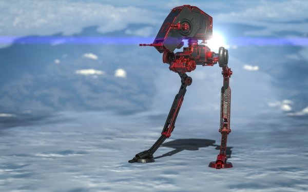 Sci Fi Star Wars 3D AT-ST CGI Machine Robot HD Wallpaper | Background Image