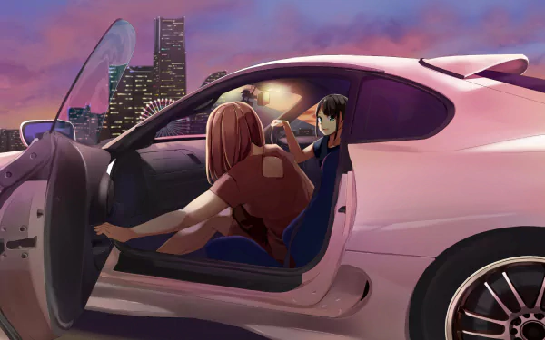 Anime car anime car HD Desktop Wallpaper | Background Image