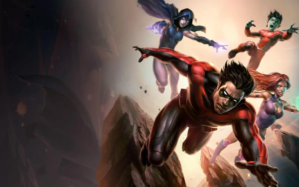 Koriand'r Garfield Logan DC Comics Dick Grayson Nightwing Starfire (DC Comics) Raven (DC Comics) Beast Boy movie Teen Titans: The Judas Contract HD Desktop Wallpaper | Background Image