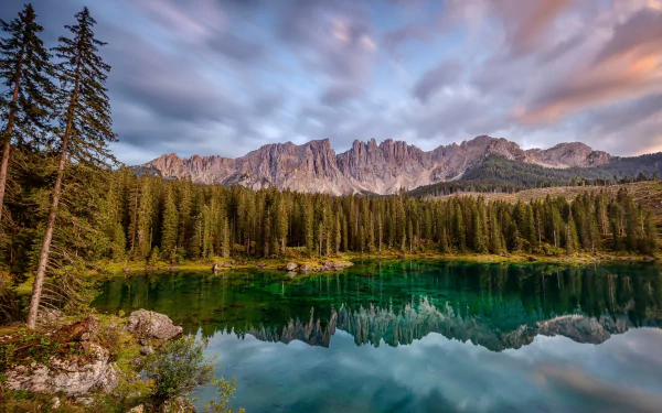mountain reflection nature Dolomites landscape lake HD Desktop Wallpaper | Background Image