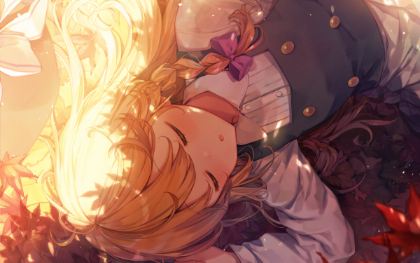 Anime Touhou Marisa Kirisame Sleeping HD Wallpaper | Background Image