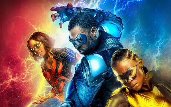 Lightning (DC Comics) Thunder (DC Comics) Jefferson Pierce TV Show Black Lightning HD Desktop Wallpaper | Background Image