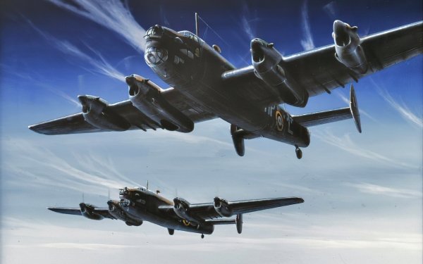 Military Handley Page Halifax Bombers Bomber Aircraft Warplane HD Wallpaper | Background Image