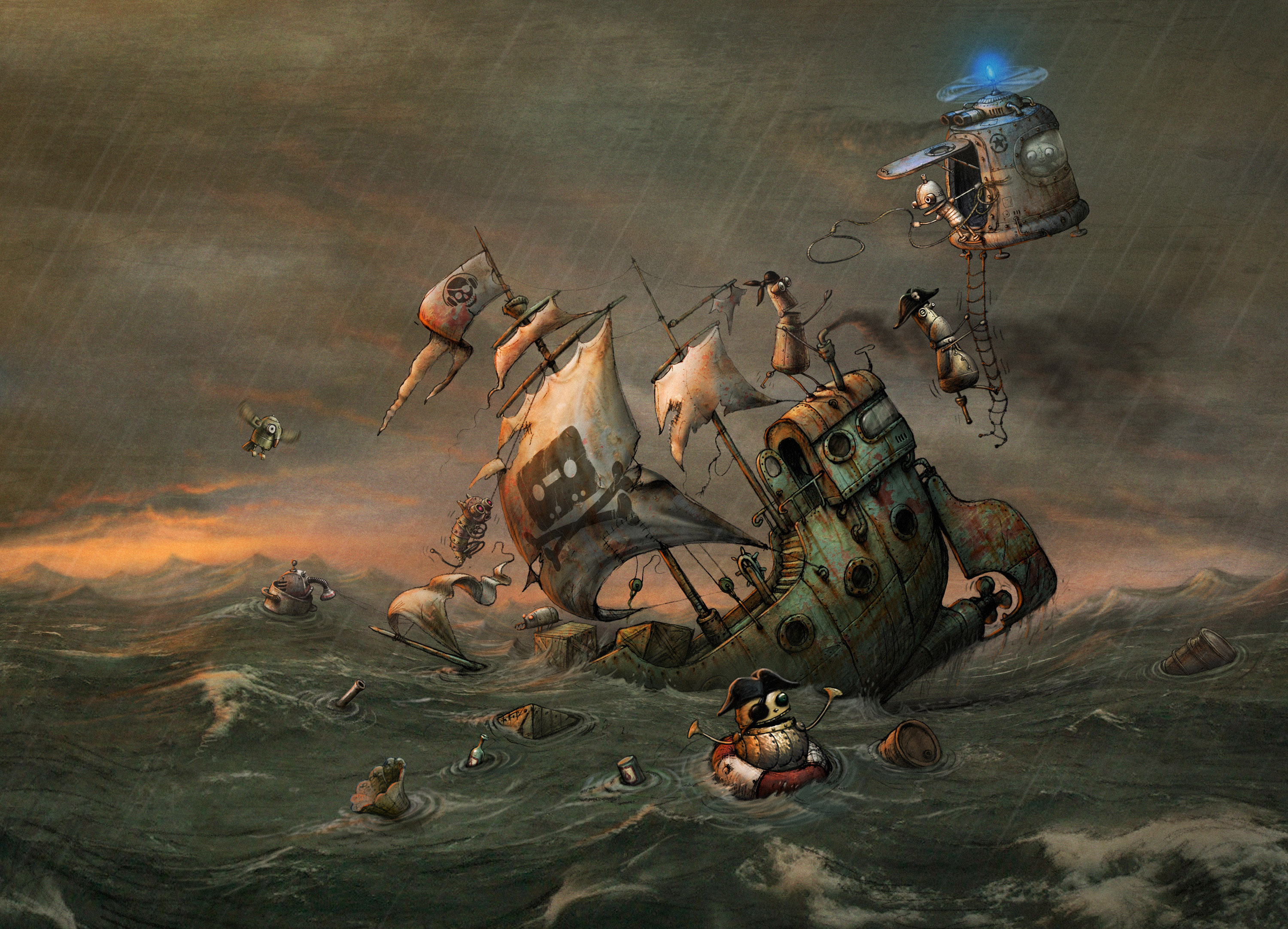 Sci Fi Steampunk HD Wallpaper | Background Image