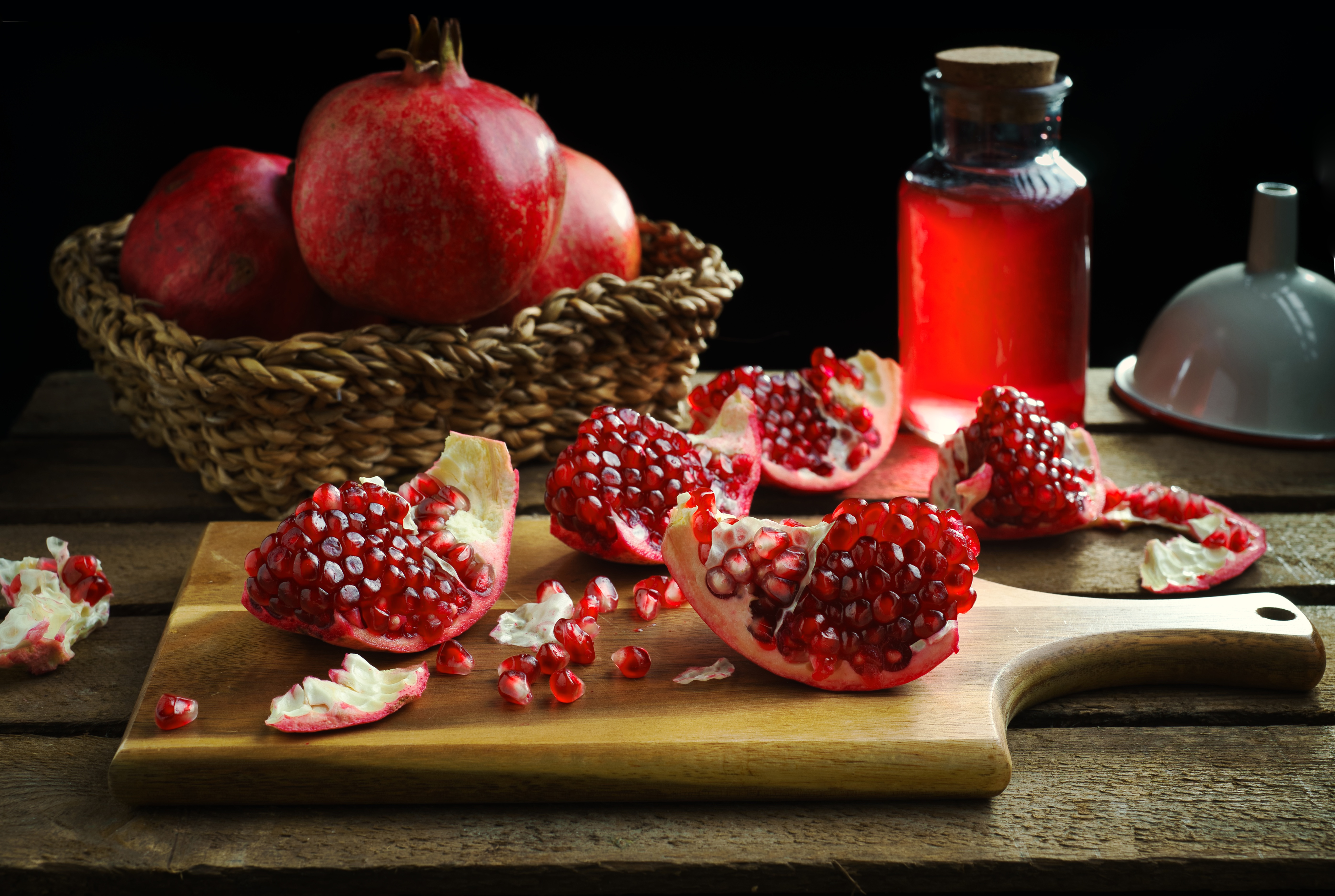 Download wallpaper 1350x2400 pomegranate fruit red ripe iphone  876s6 for parallax hd background