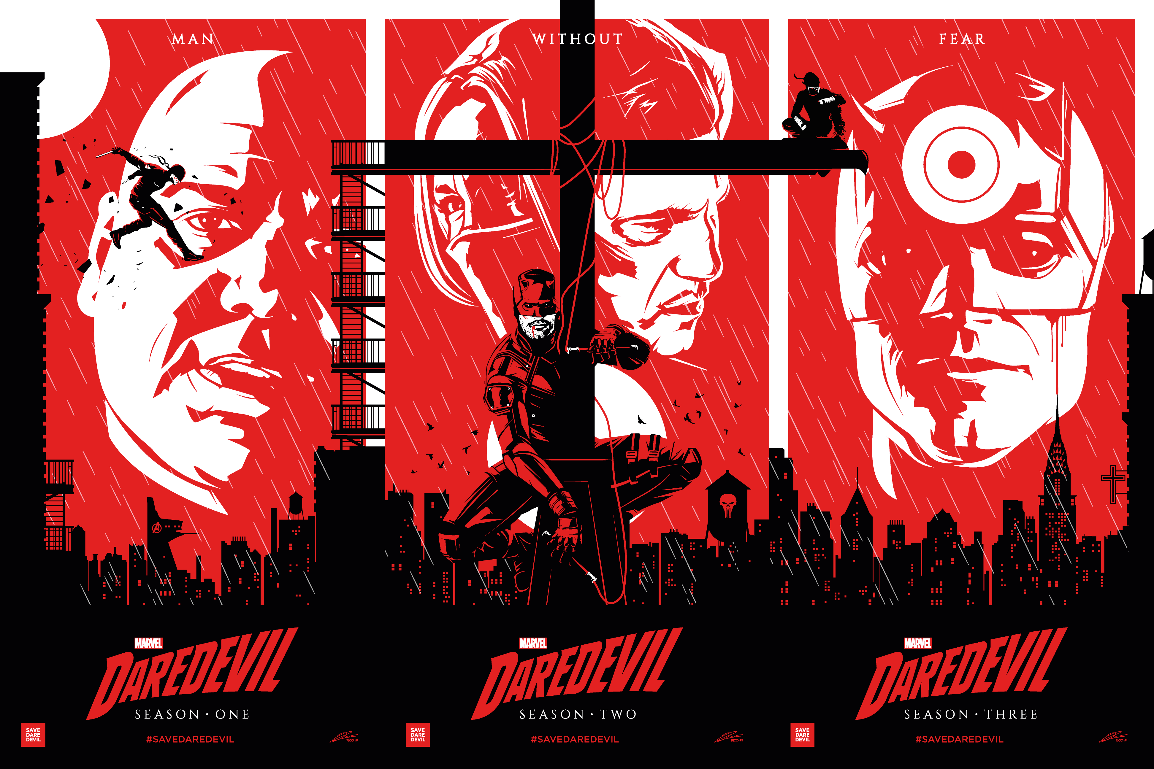 Daredevil 4k Ultra HD Wallpaper by Julien Rico Jr