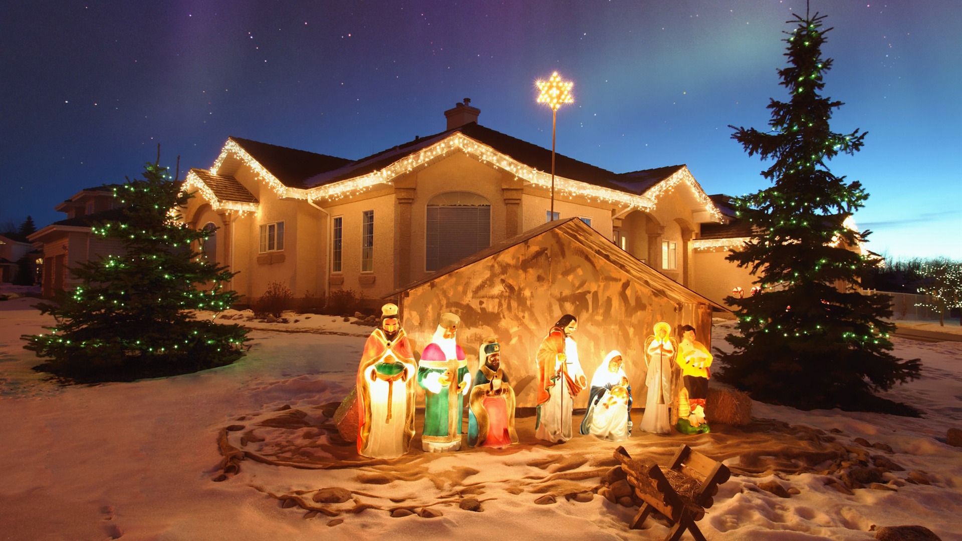 Christmas Nativity HD Wallpaper | Background Image | 1920x1080 | ID