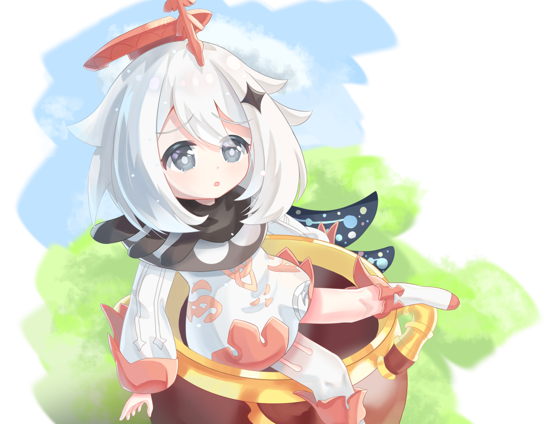 Download Paimon (Genshin Impact) Video Game Genshin Impact 4k Ultra HD Wallpaper by Dvnylsj