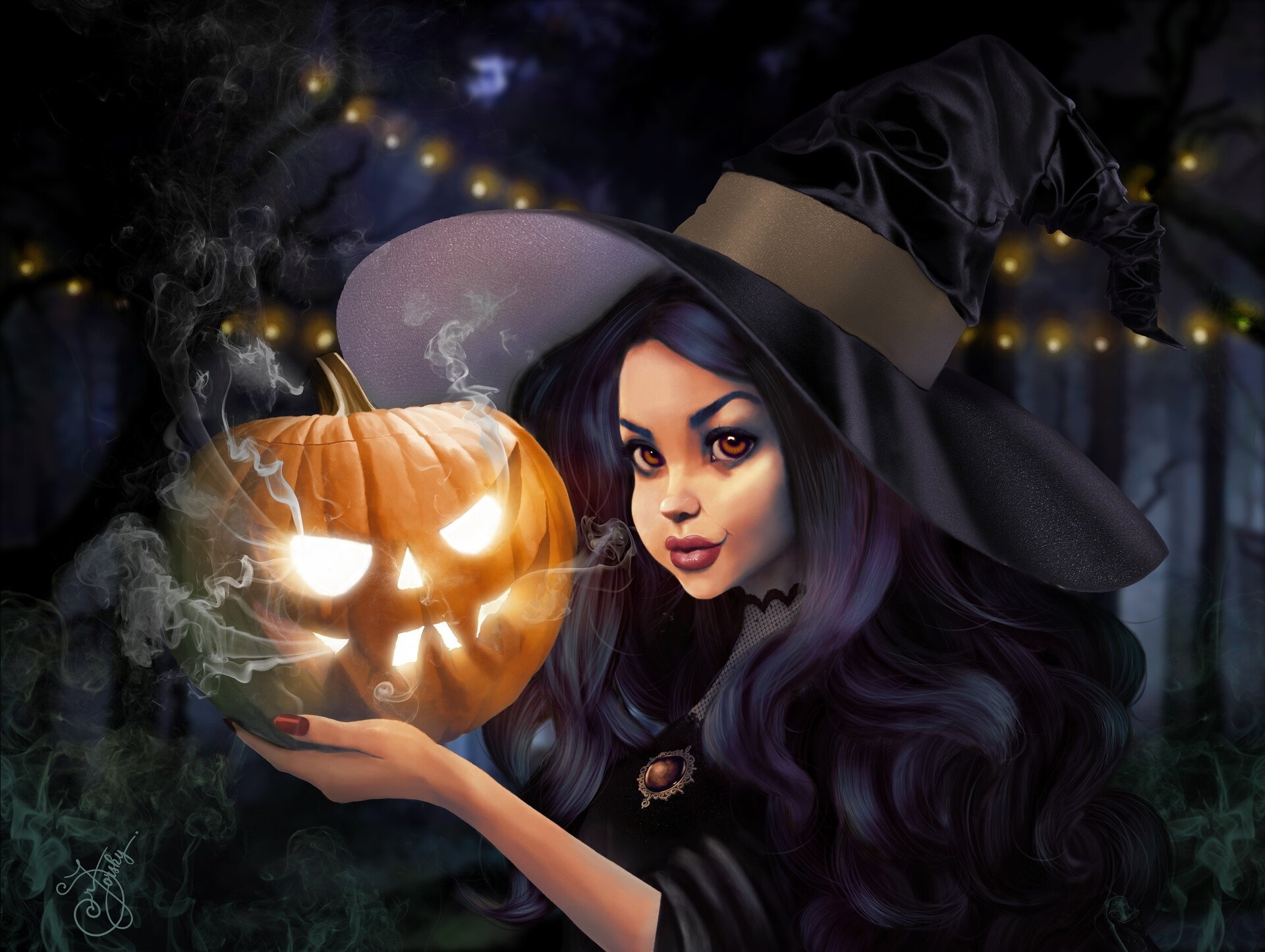 74+] Halloween Witch Wallpaper - WallpaperSafari