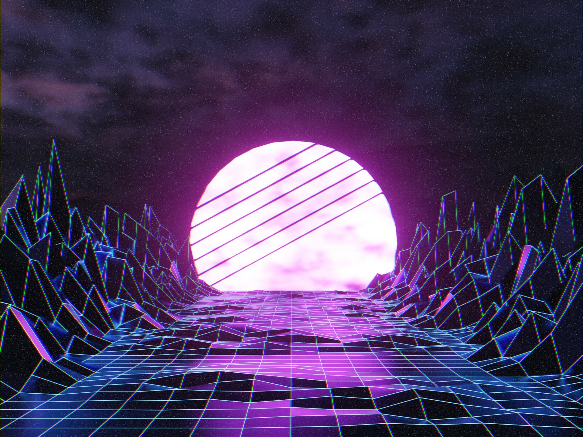 Download Artistic Retro Wave HD Wallpaper