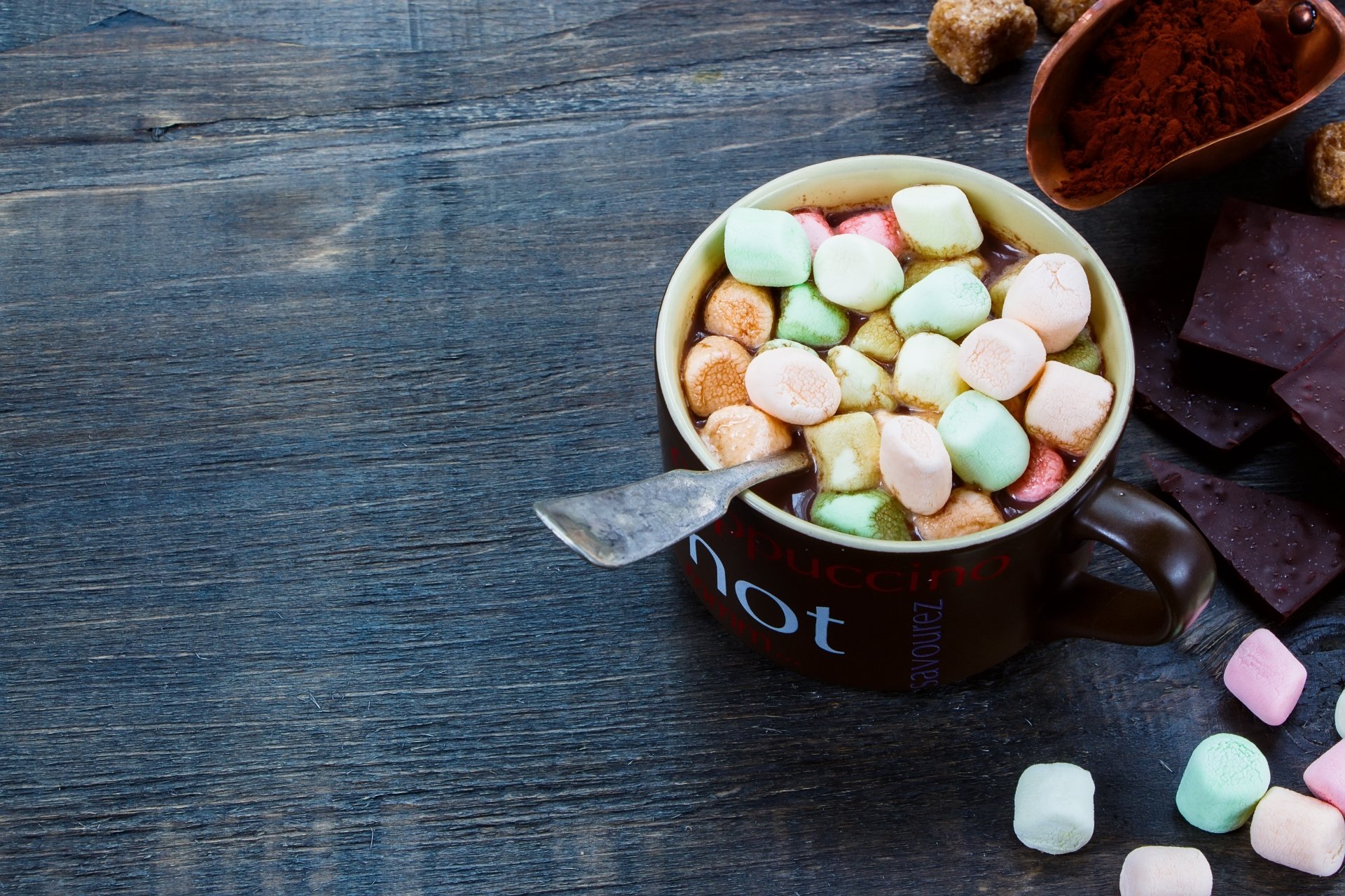 Download Marshmallow Cup Food Hot Chocolate 4k Ultra HD Wallpaper