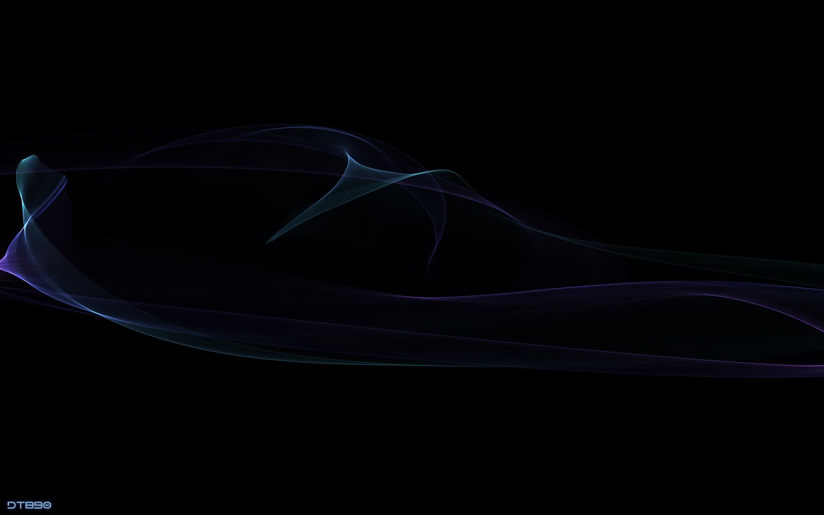 Abstract dark fractal design with flowing purple lines, creating a dynamic and mysterious HD PC desktop wallpaper background.