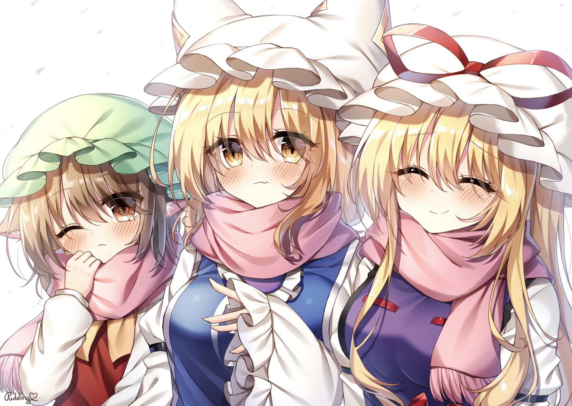 Download Chen (Touhou) Yukari Yakumo Ran Yakumo Anime Touhou HD Wallpaper by Pudding