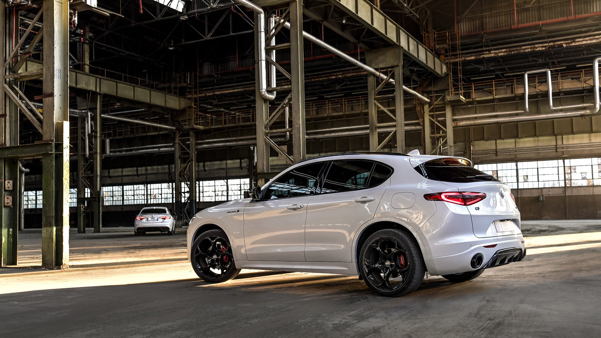 Download White Car SUV Car Alfa Romeo Alfa Romeo Stelvio Veloce Ti Vehicle Alfa Romeo Stelvio 4k Ultra HD Wallpaper