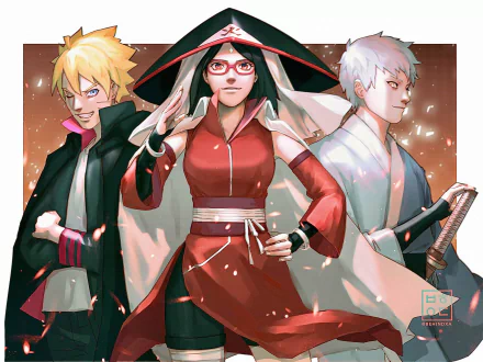 Mitsuki (Naruto) Sarada Uchiha Boruto Uzumaki Anime Boruto HD Desktop Wallpaper | Background Image