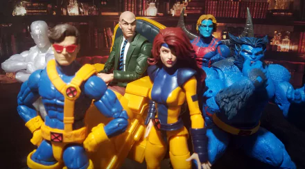 figurine Hank McCoy Professor X Bobby Drake Beast (Marvel Comics) Scott Summers X-Men Warren Worthington III Archangel (Marvel Comics) Iceman (Marvel Comics) Cyclops (Marvel Comics) Charles Xavier Jean Grey man made toy HD Desktop Wallpaper | Background Image