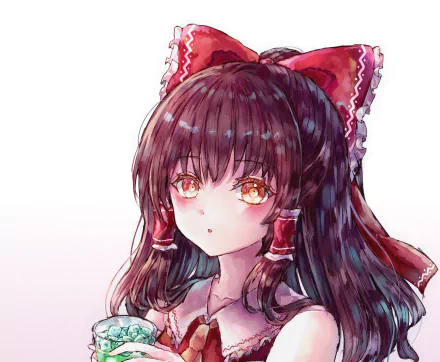 Reimu Hakurei Anime Touhou HD Desktop Wallpaper | Background Image