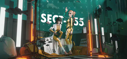 Anime girl anime girl HD Desktop Wallpaper | Background Image