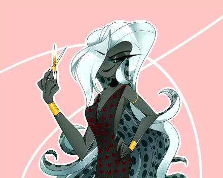 Helsa von Eldritch TV Show Hazbin Hotel HD Desktop Wallpaper | Background Image