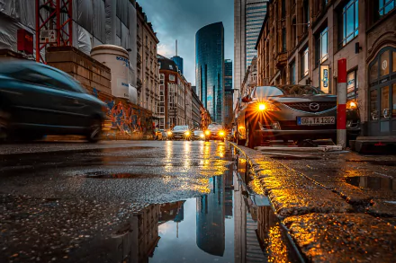 Germany building car road man made Frankfurt HD Desktop Wallpaper | Background Image