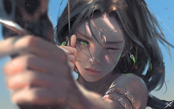 Comics GhostBlade Fantasy Archer Elf Aeolian HD Wallpaper | Background Image