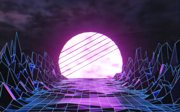 artistic retrowave HD Desktop Wallpaper | Background Image