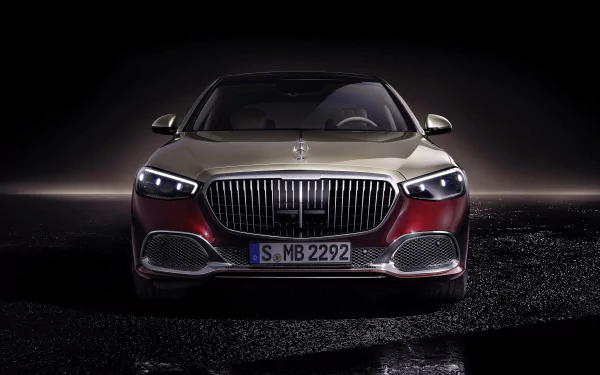 purple car car Mercedes-Benz vehicle Mercedes-Maybach S580 HD Desktop Wallpaper | Background Image